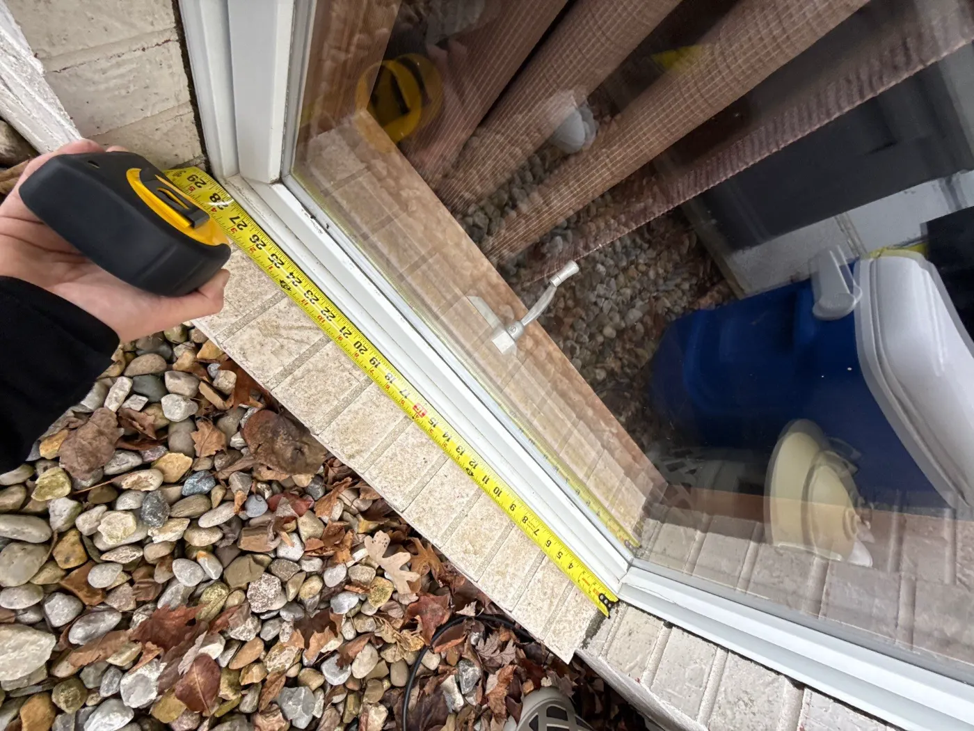 Frame and seal detail on a Sunblest Farms window job